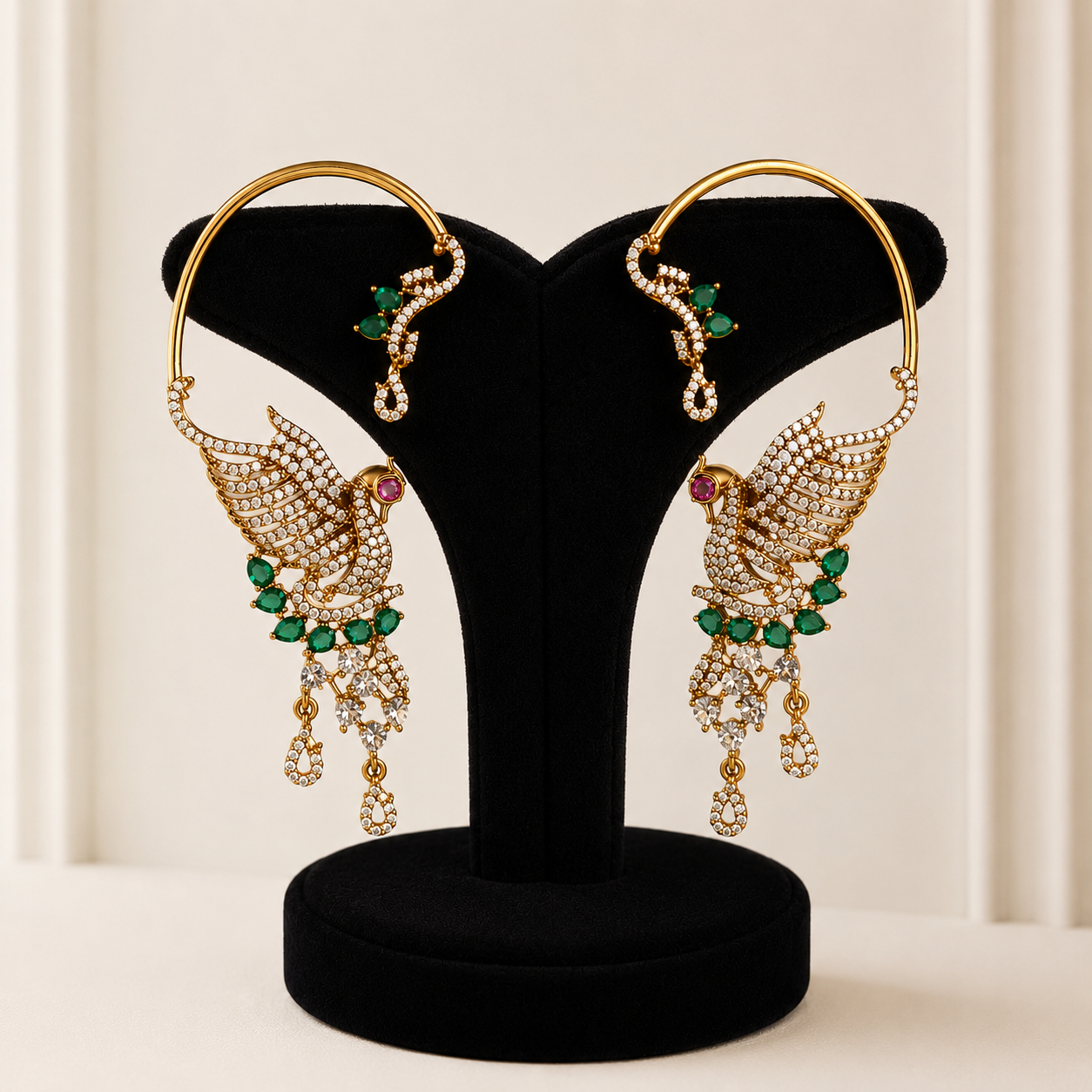 Premium Peacock Earcuff Earrings | EC-001