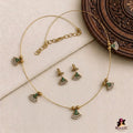 Green Stone Invisible Chain - Fan Charm Set | IV-001