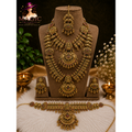 Lakshmi Temple Bridal Jewellery Set with Maang Tikka & Waist Belt | TB-002