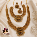 Lakshmi Temple Jewellery Set with Pearl Drops | TB-003