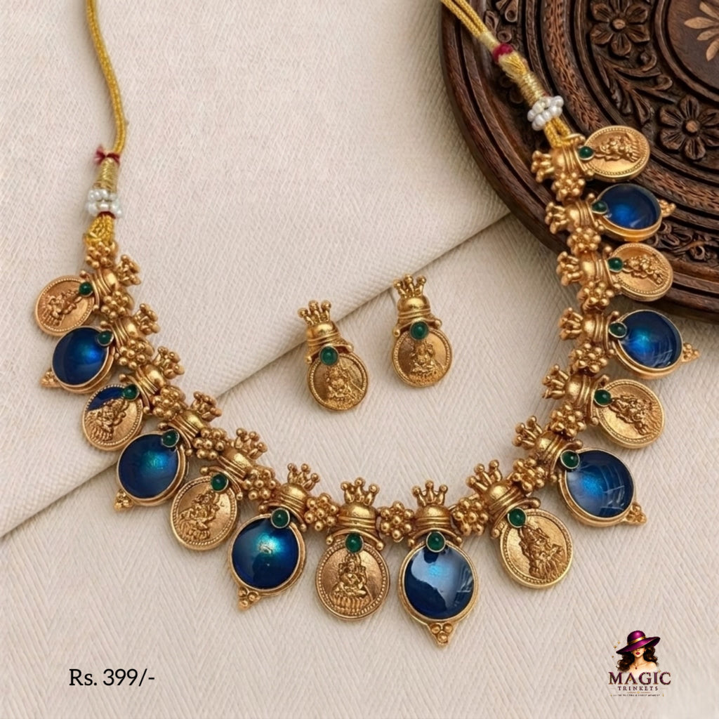 Antique Temple Coin Necklace Set | TN-017, TN-018, TN-019, TN-020
