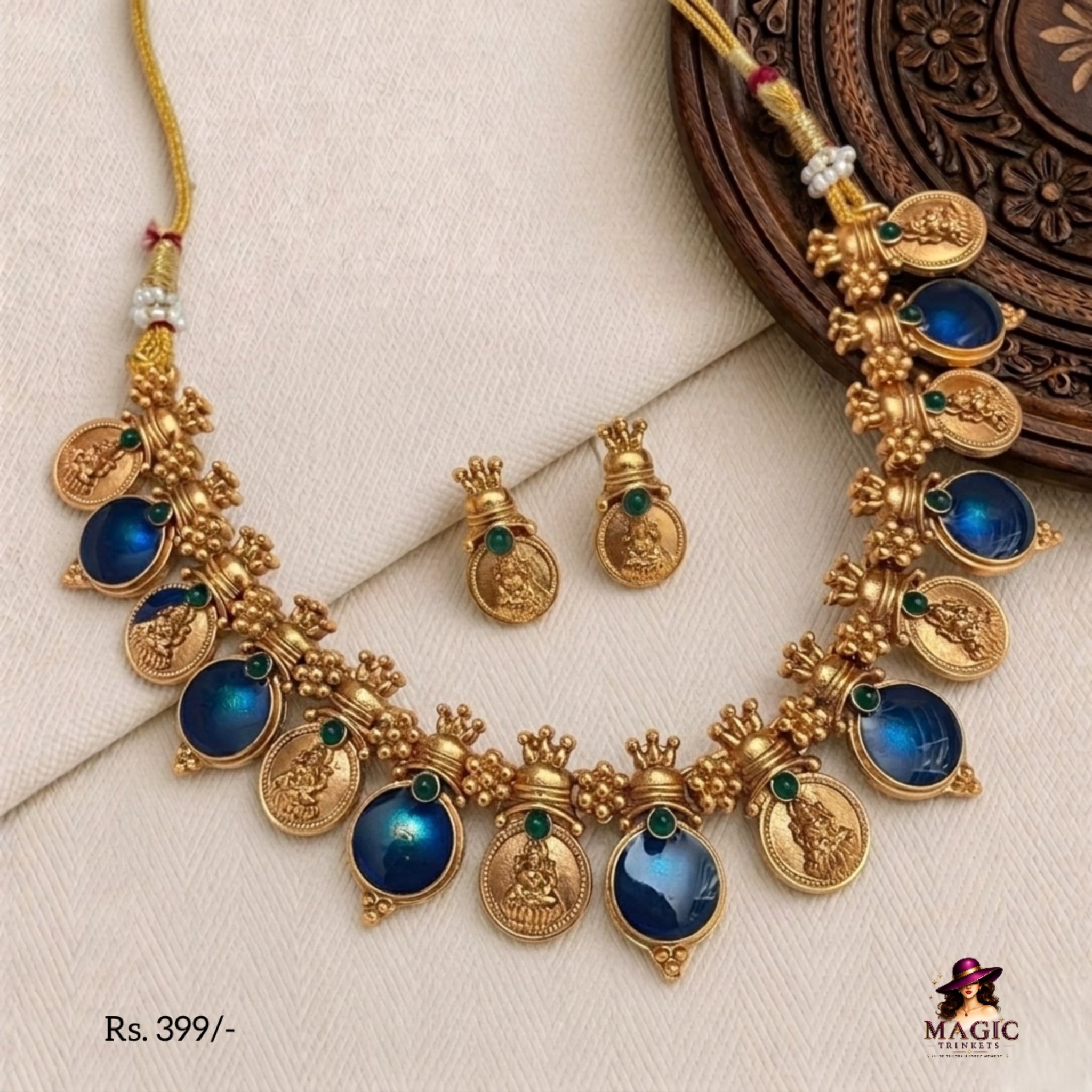 Antique Temple Coin Necklace Set | TN-017, TN-018, TN-019, TN-020